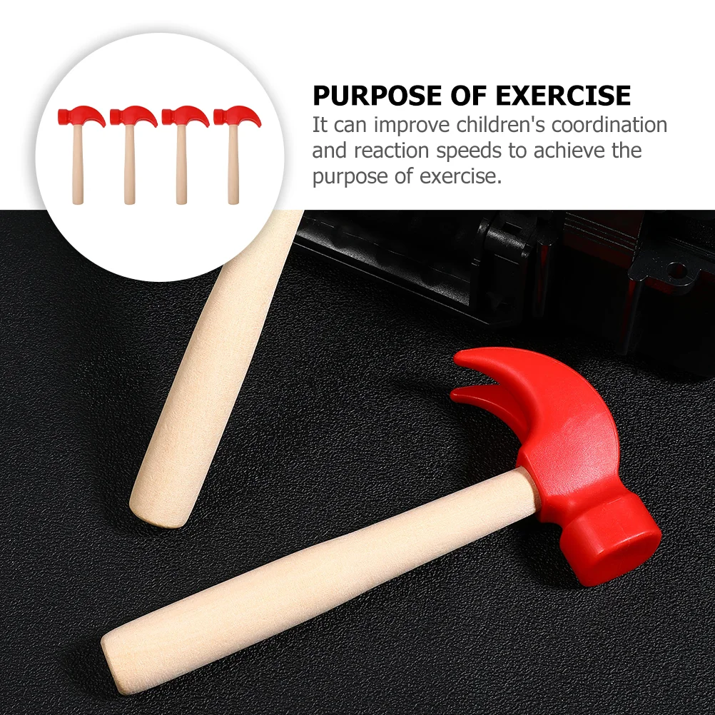 4 Pcs Small Hammer Baby Toy Educational Toys for Kids Plastic Hammers Early