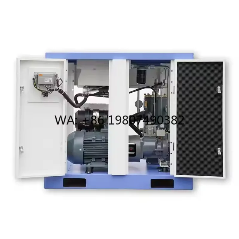 Oil Sealed Screw Vacuum Pump, 60pa Ultimate Vacuum Pump for Electronics Food Packaging Wood Processing