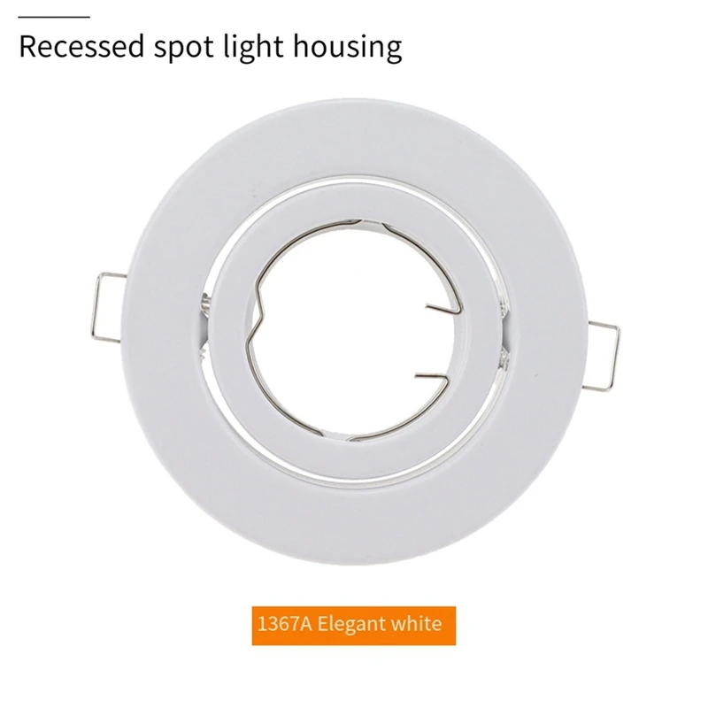 埋め込み式LEDスポットライトフレーム,LEDライトホルダー,カットアウト,電球ホルダー,70mmプラスチック,MR16, GU10
