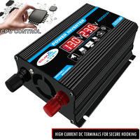 4000W Intelligent Digital Car Inverter 2 USB Output Ports Modified Sinewave Converter with LED Display 4000W Car Inverter