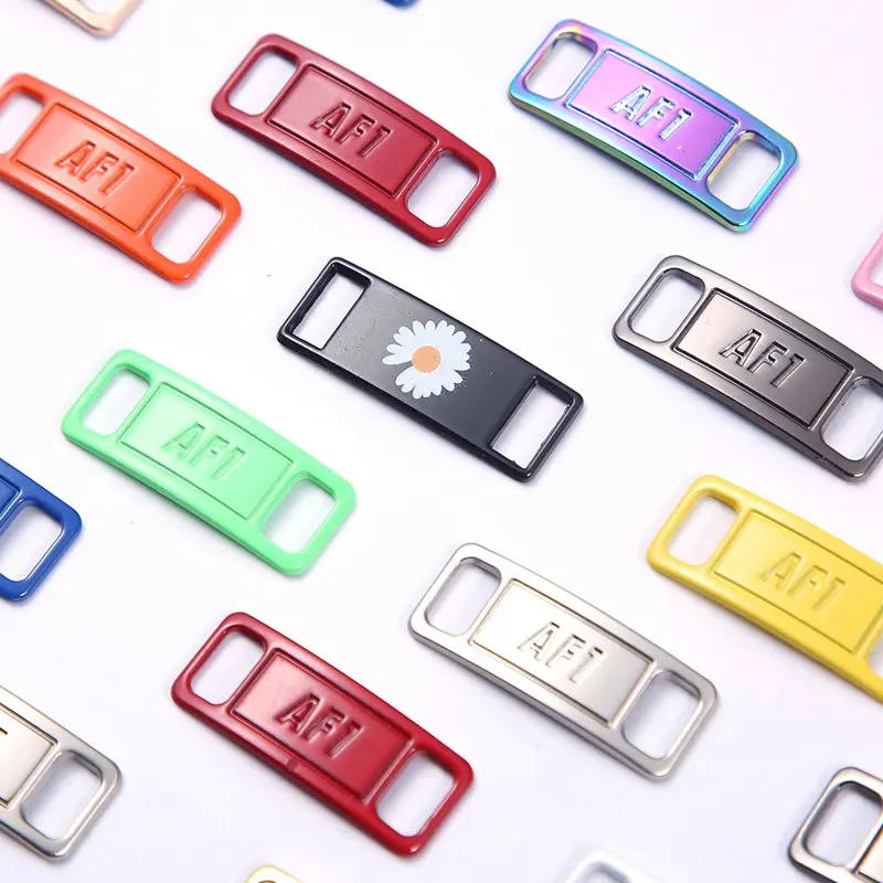 For Air Force One Shoelace Buckle Metal Shoelaces AF1 Shoe Accessories Metal Lace Lock Sneaker Kits Metal Lace Buckle