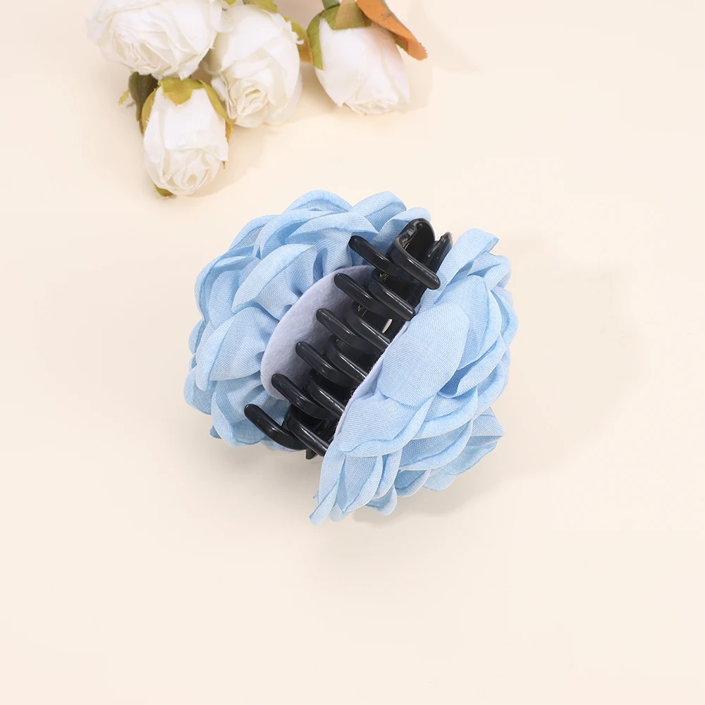 Rose Blume Haarspange für Frauen elegante stereoskopische Blumen Hinterkopf Hai Clip modische Mädchen Kopfschmuck Haarschmuck