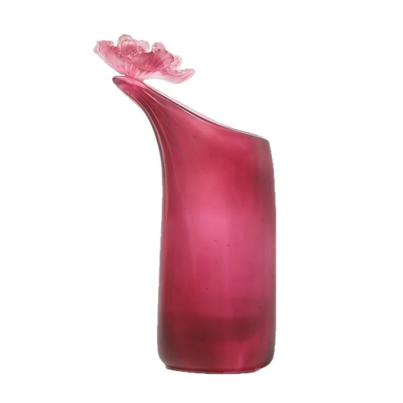 stamen flower device, Chinese glazed craft flower arrangement vase