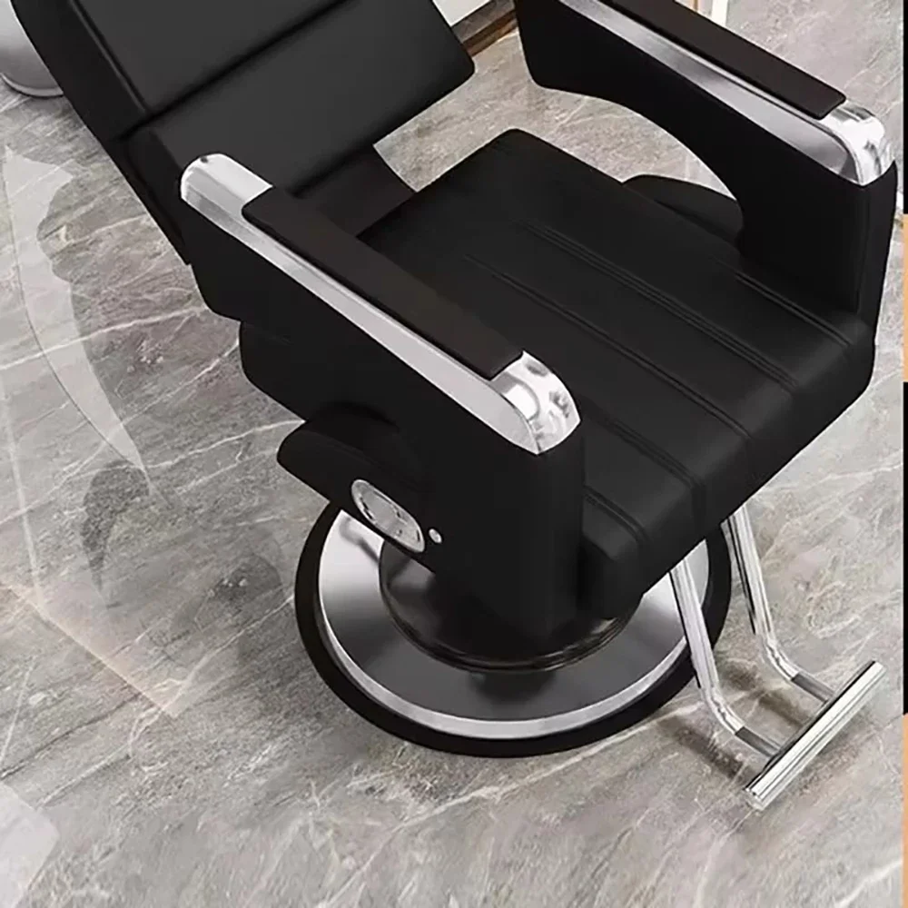 Luxury Personalized Chair Barber Classic Hydraulic Reclining Release Salon Chair Leg Rest Professional Barberia Furniture