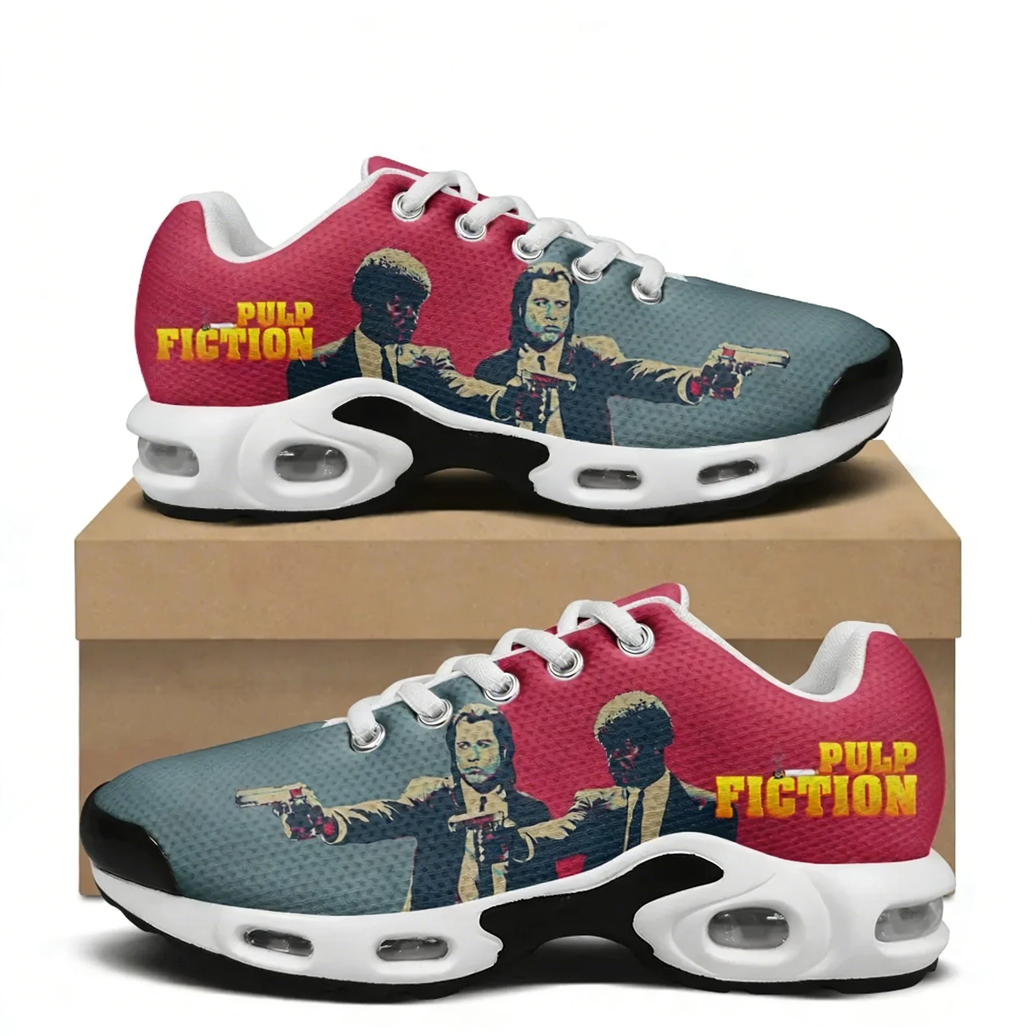 

Pulp Fiction Air Cushion Sneakers John Travolta Mens Women Sports shoes Lightweight Hiking Mountain Climbing Casual Custom Shoes