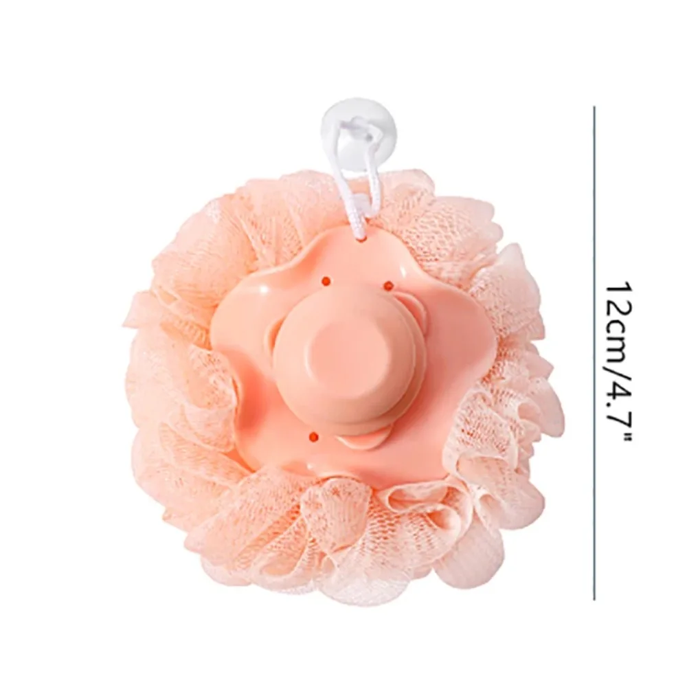 Creative Refillable Bathing Flower Foaming Sponge Body Scrubber Bubble Exfoliating Shower Flower Mesh Ball Body Wash Bath Tools
