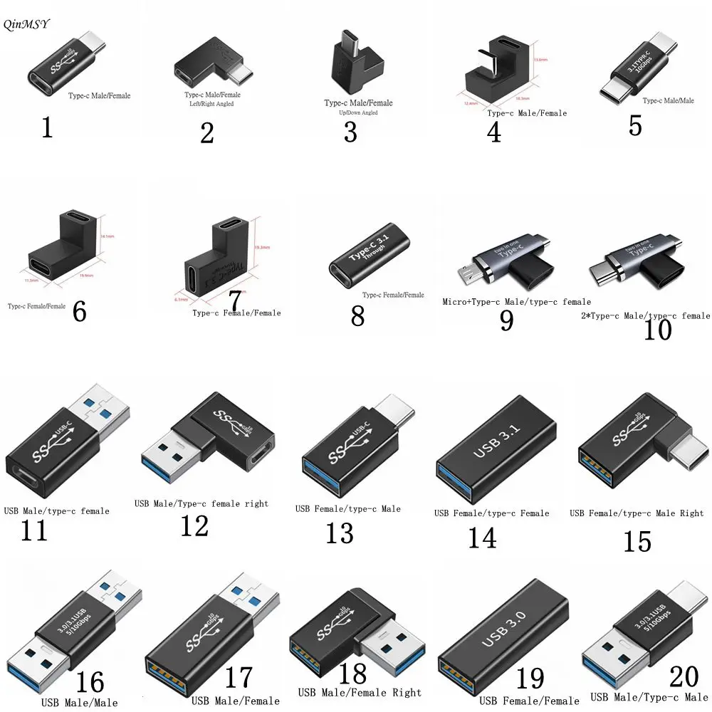 Universal OTG Type C Adapter USB C Male to Micro USB Female USB-C Converter for Macbook Samsung Note 20 Ultral Huawei Connector