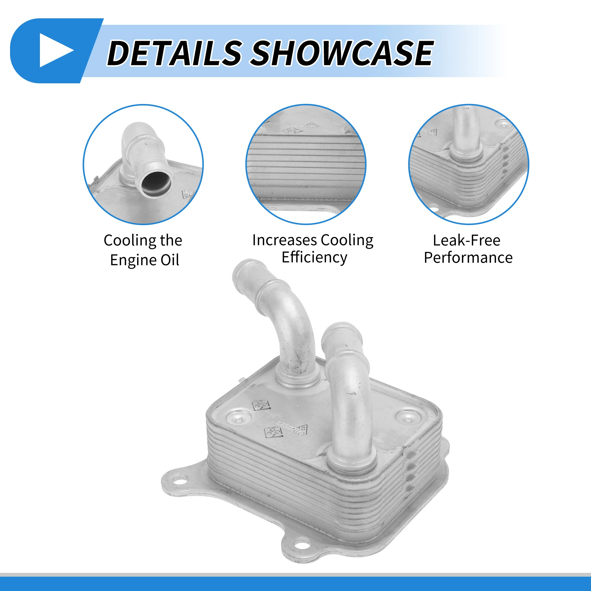 

UXCELL Engine Oil Cooler for Kia Rio 2018-2023 No.482902H000 Aluminum Alloy 1 Pc Car