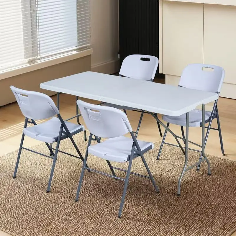 1.8 Meter Blow Molding Foldable Table, Multi-scene Portable Table for Camping, Dining & Vehicle