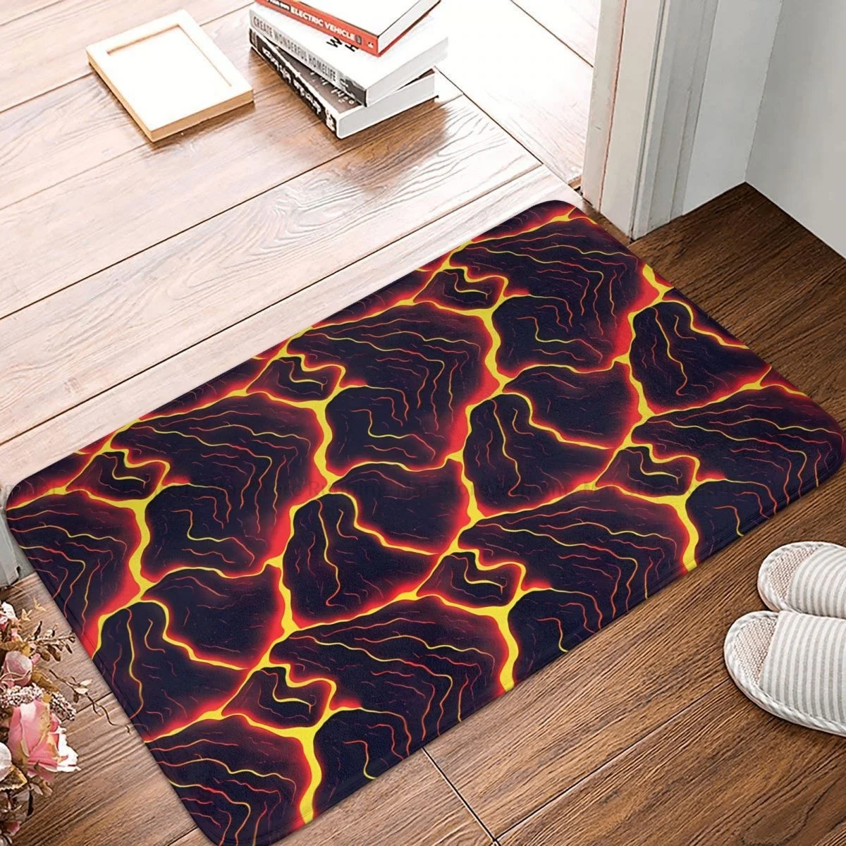 Alien And UFO Pattern Non-slip Doormat Pyroclastic Flow Bath Kitchen Mat Welcome Carpet Flannel Modern Decor