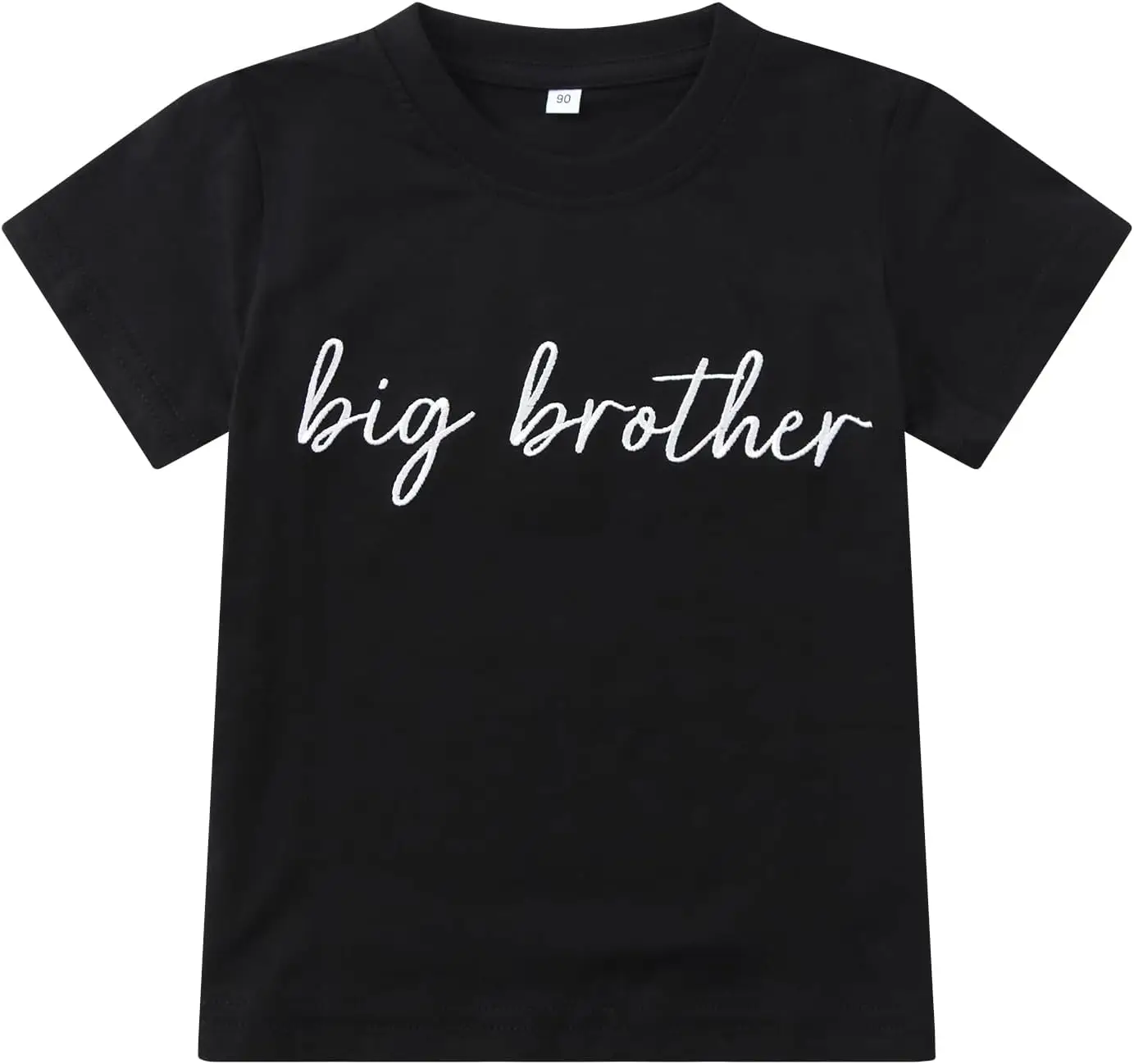 Big Brother T Shirt for Toddler Boy Announcement T-Shirt Sibling Reveal Embroidery Outfit Clothes 1t-5t