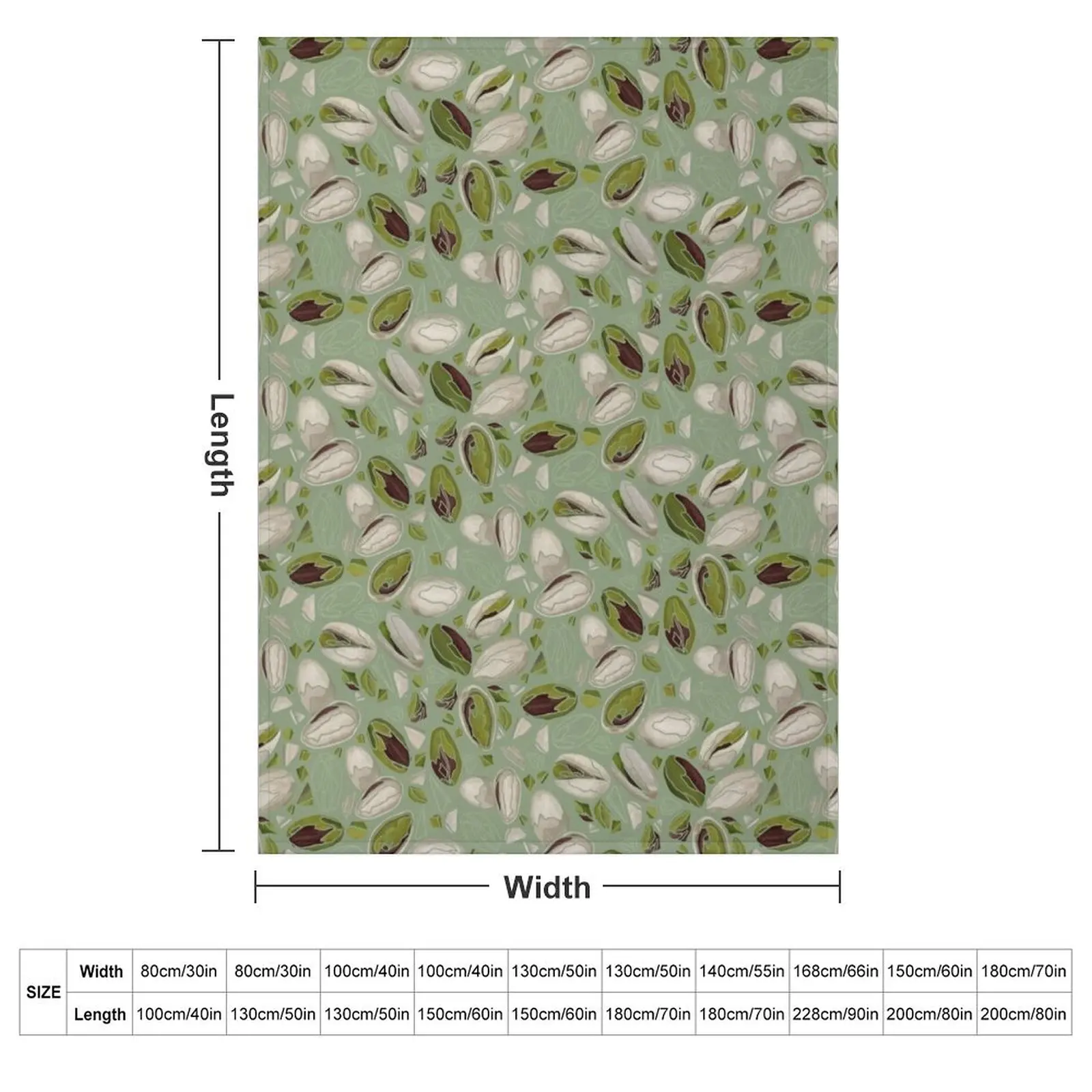 Pistachio pattern Throw Blanket Sofa Throw Warm Designers Blankets