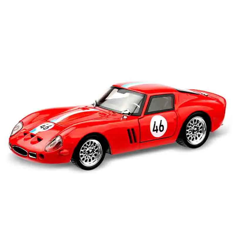1:32 250 GTO Supercar alliage voiture modèle son et lumière retirer jouet pour enfants à collectionner cadeau d'anniversaire
