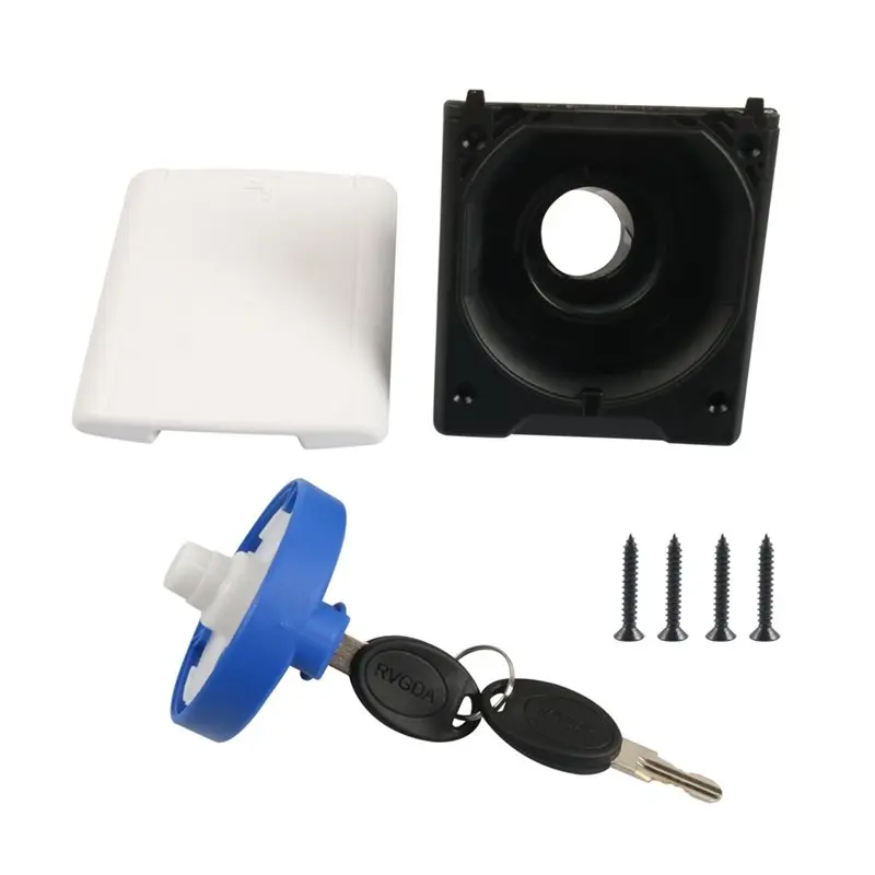 

Dustproof Lockable Flip-Top Fresh Water Fill Hatch Inlet For RV For Boat Yacht Trailer Accessories-T48C
