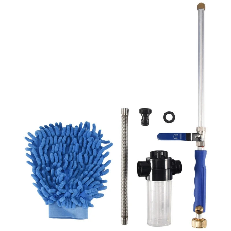 

Water Jet High-Pressure Rinse Cleaning Water Hose Spray Nozzle Garden Car Wash Foam Cleaning Tools