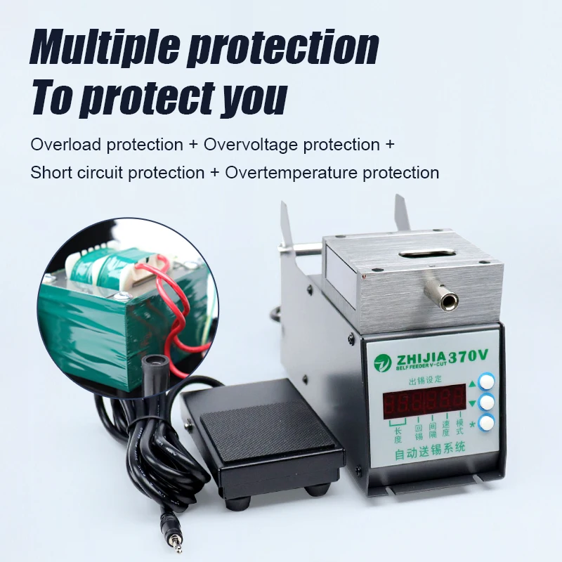 High-Power Intelligent Tin Crusher High-Precision Stepping Motor Complete Soldering Station Kit with Replaceable Tips and Parts