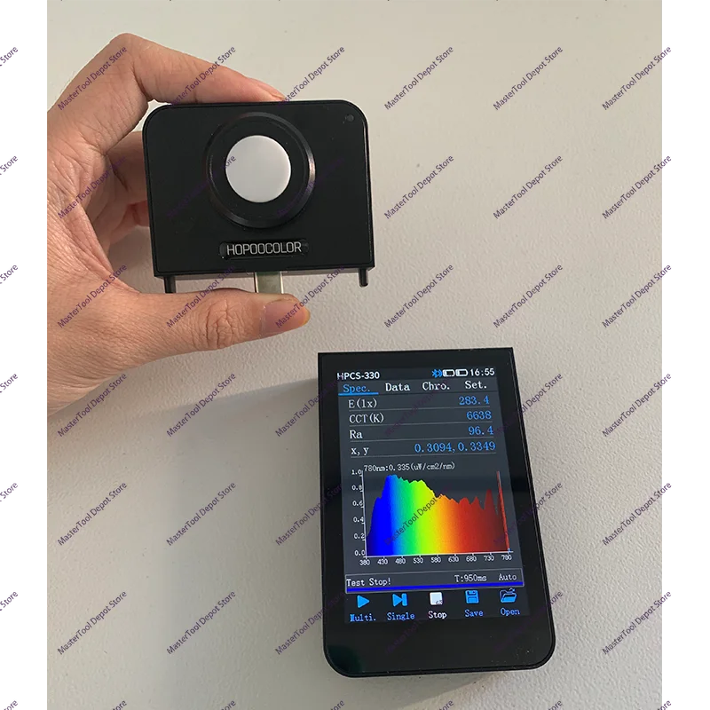 HPCS330 Spectrometer light spectrum meter CRI meter CCT Lux Tester