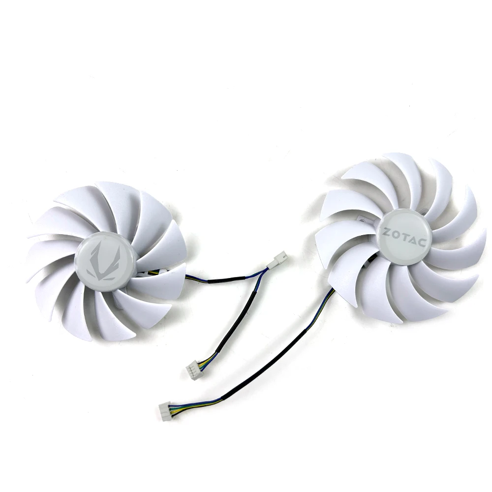 Cooling Fan For ZOTAC GeForce RTX 3060Ti 3060 AMP RTX3070 3070 TI MP Moon White video card fans