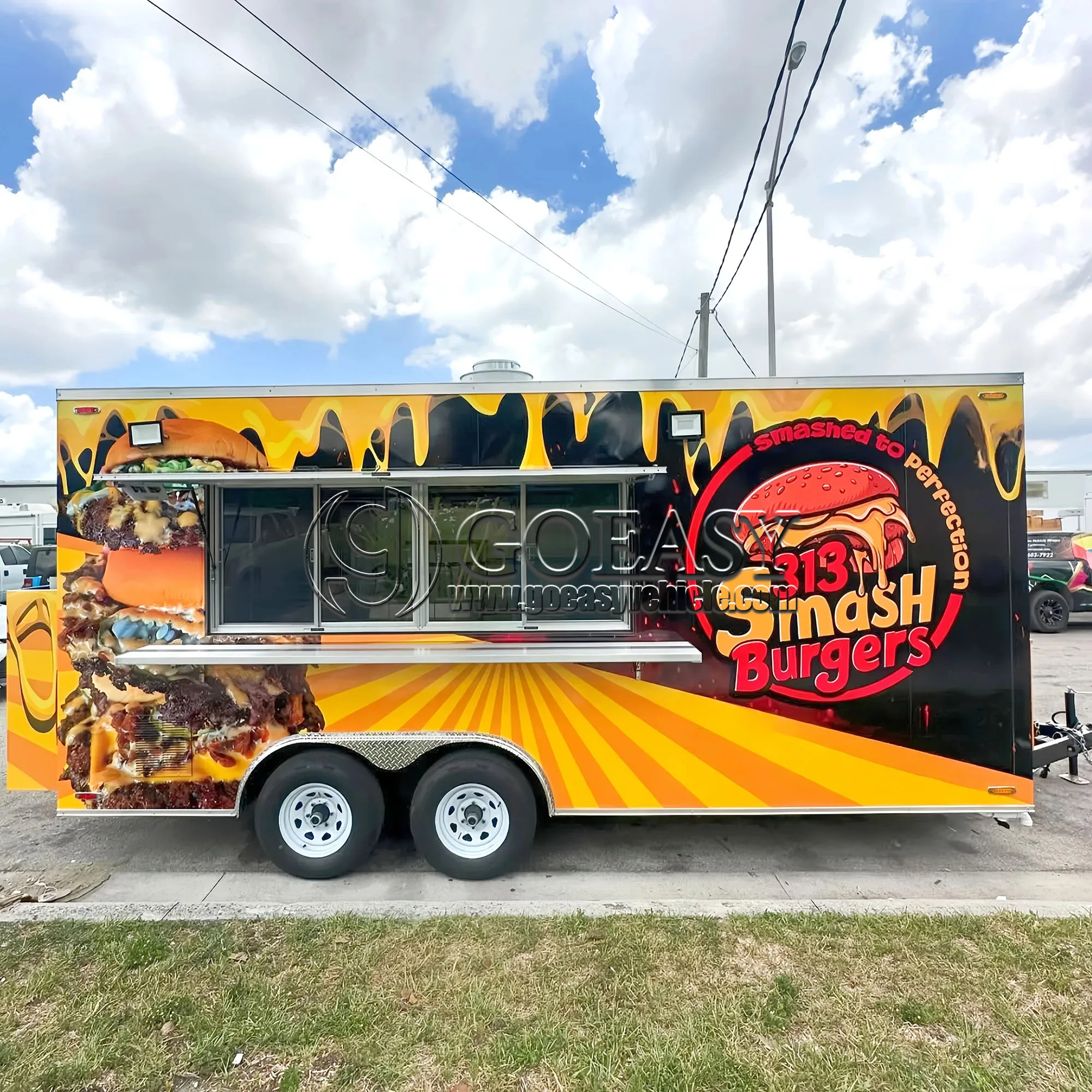 All-in-One Concession Trailer: Gelato, Hot Dog, Crepe, and Bubble Tea Station