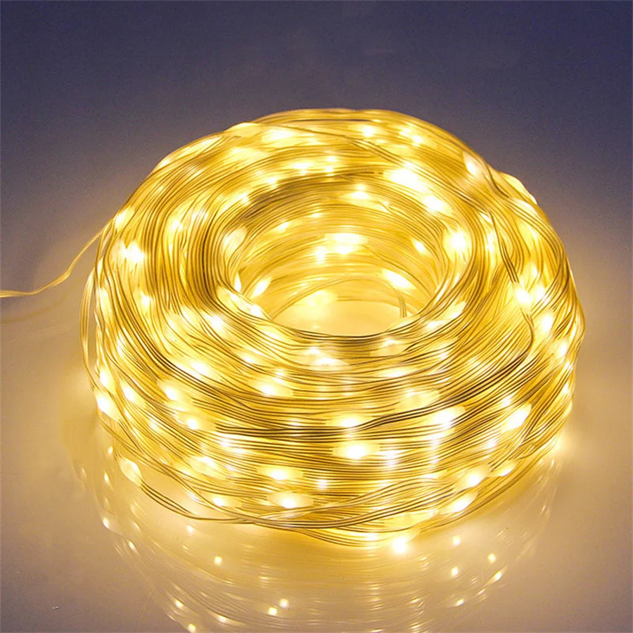 Waterproof 100M 800LED Christmas Fairy String Lights Garland Outdoor 8 Modes Garden Lights for Party Wedding New Year Decoration