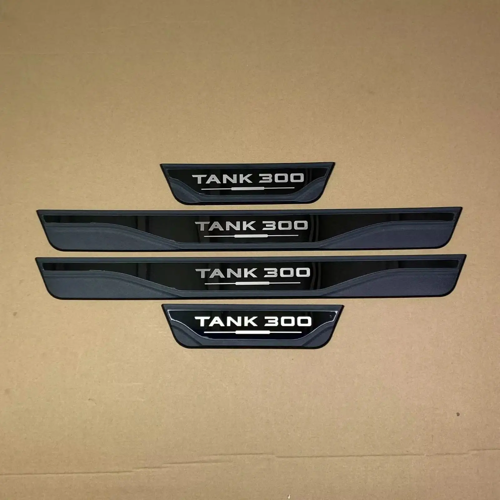 For GWM WEY TANK 300 2021 2022 2023 2024 2025 Door Sill Cover Kick Scuff Plate Protector Guard Pedal Car Styling Accessories