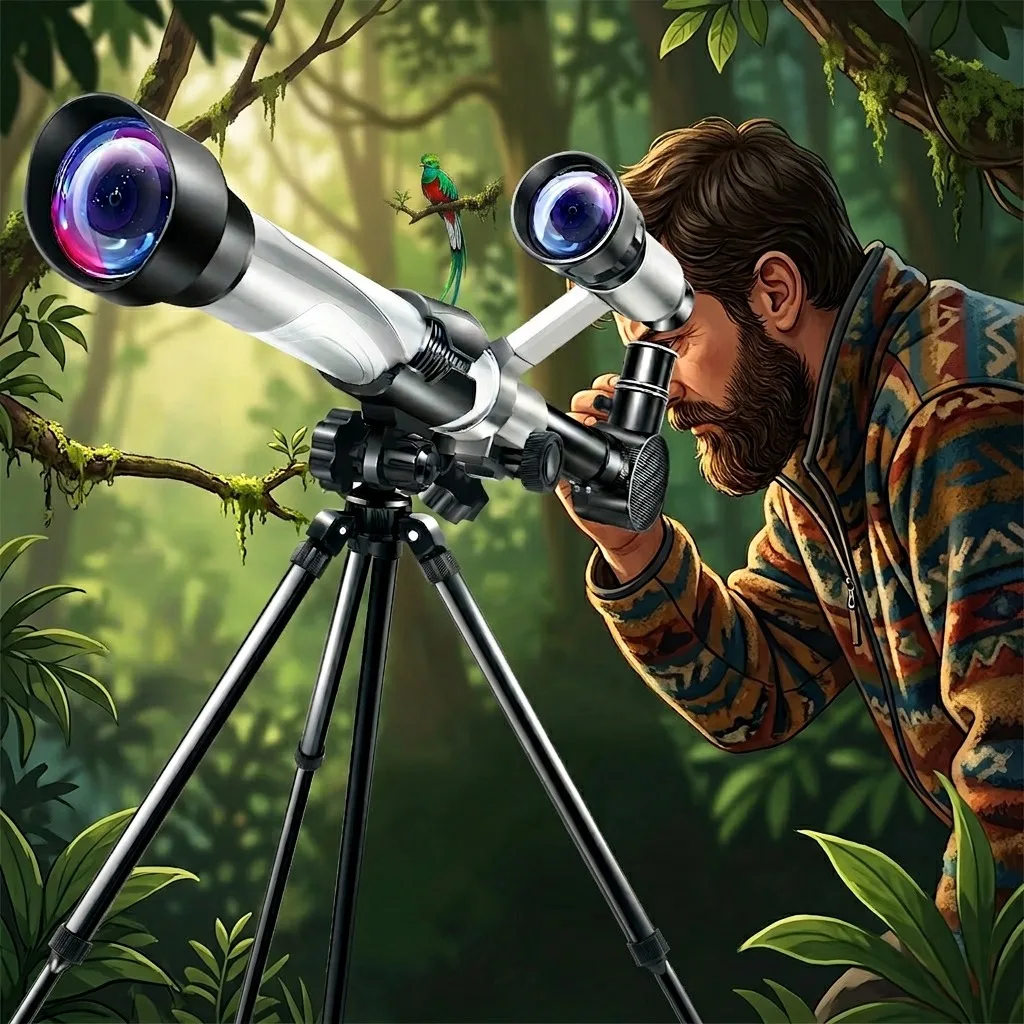 Potente Telescopio Astronómico Monocular Profesional de Alta Definición con Función de Observación Planetaria de Alta Definición
