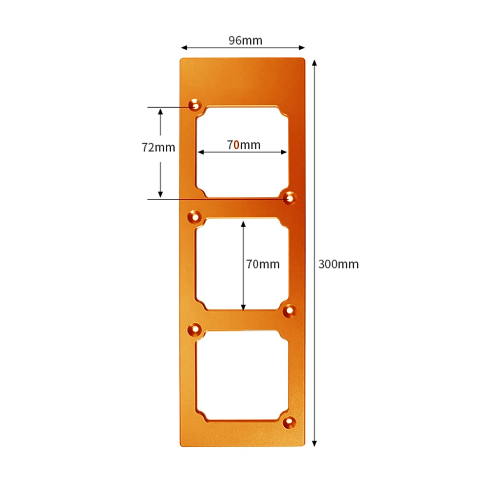 Aluminum Alloy Socket Template for 86 Type Switch Openings 72mm Standard Hole Spacing Efficient Installation Tool