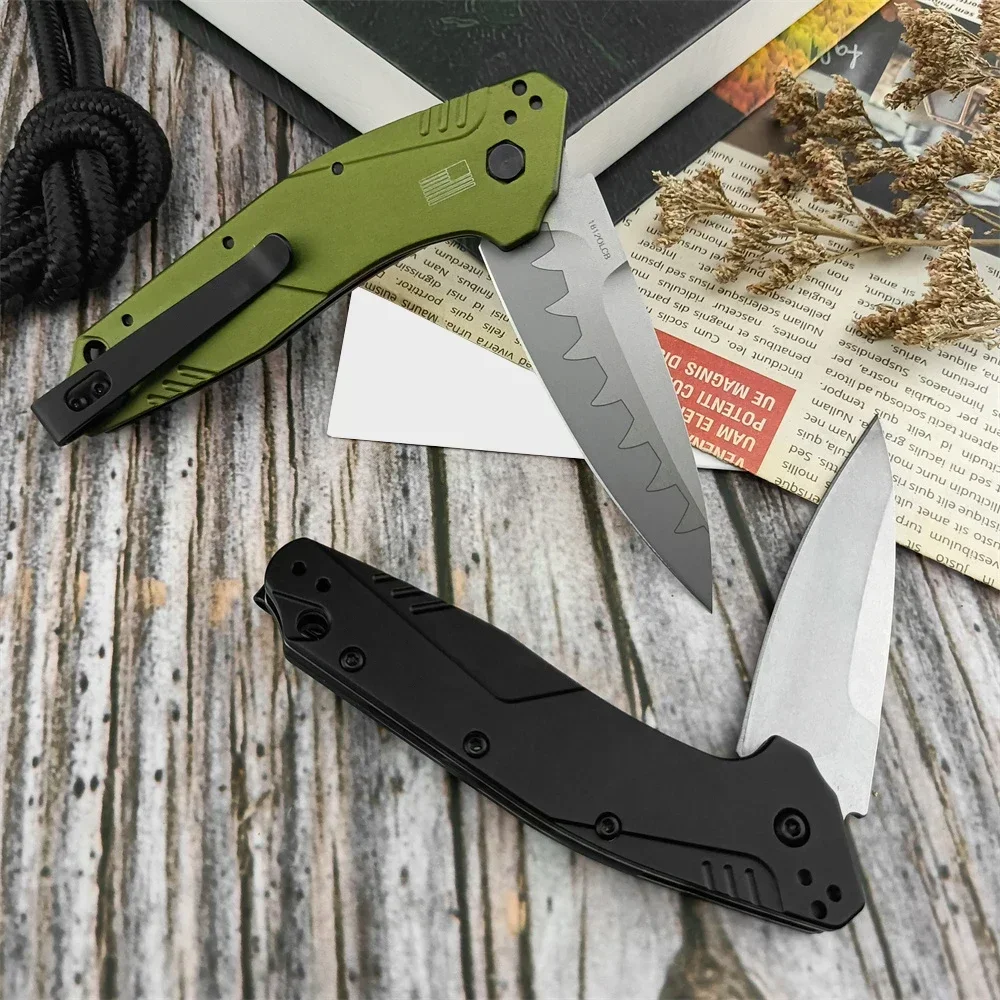 KS 1812 سكين جيب قابل للطي D2 شفرة سبائك الألومنيوم مقبض الصيد في الهواء الطلق التخييم أدوات إنقاذ السكاكين العسكرية التكتيكية EDC