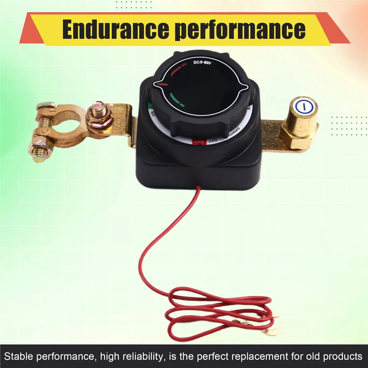 

Стабильный выключатель аккумулятора с вольтметром, главный изолятор постоянного тока 5-80 В, выключатель автоматического выключателя, выключатель питания для морской лодки