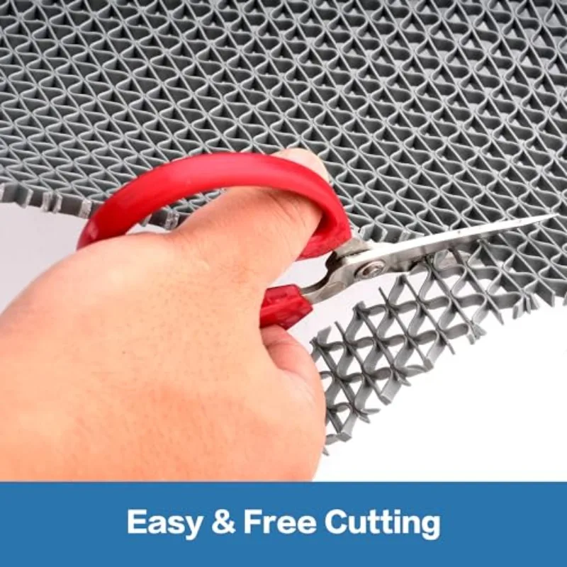 Heavy Duty Commercial PVC Hollow Drainage anti Slip Floor Mat, Suitable for Gray Damp Areas, Suitable for Swimming Pools