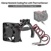 Professional 42MM Motor Temperature Control Cooling Fan Motor Heatsink for Traxxas TRX4 E-REVO UDR SCX10 Rgt RC Car Accessories