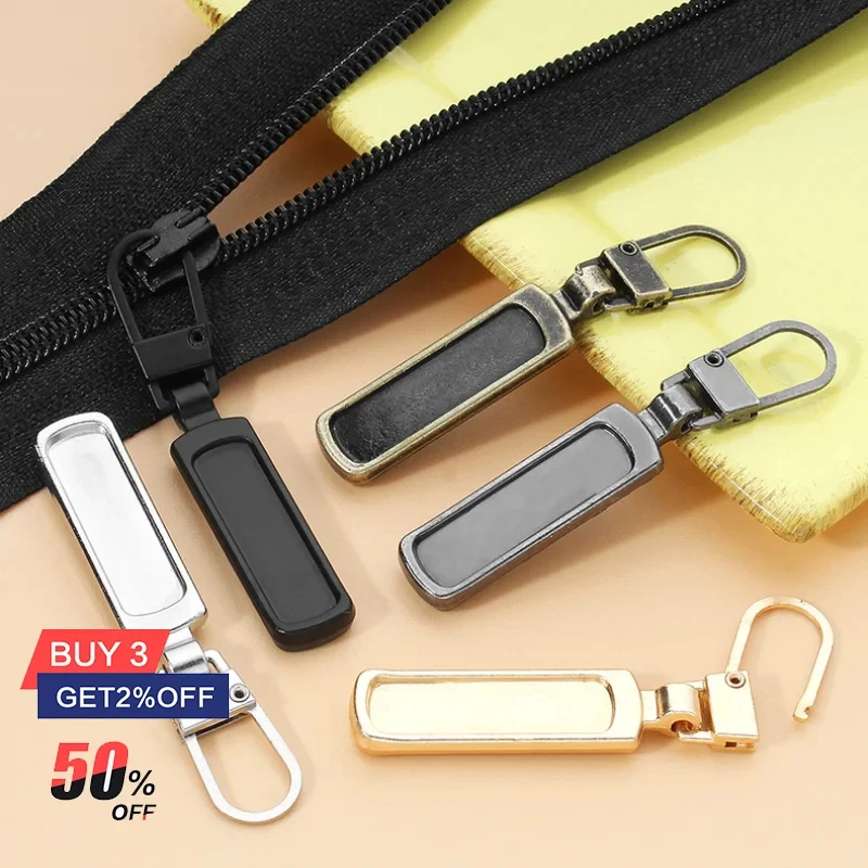 5-25pcs Detachable Metal Zipper Pullers for Zipper Sliders Head Zippers Repair Kits Zipper Pull Tab DIY Sewing Bags Down Jacket