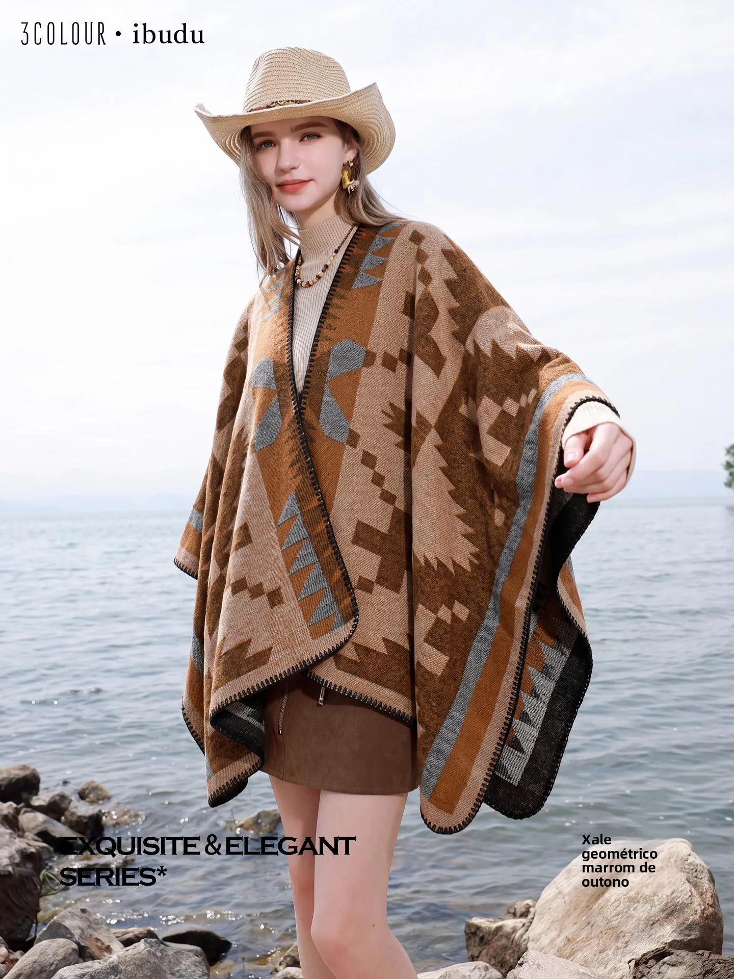 chal-de-punto-con-totem-geometrico-navajo-de-tres-colores-estilo-etnico-vintage-para-vacaciones-y-uso-diario-con-cuello-ab