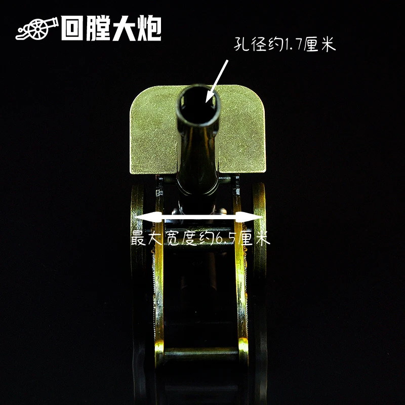 Miniature Zinc Alloy Cannon  Durable Metal Artifact Decorative Bookend or Shelf Display for Home Office Can set off firecrackers view 6
