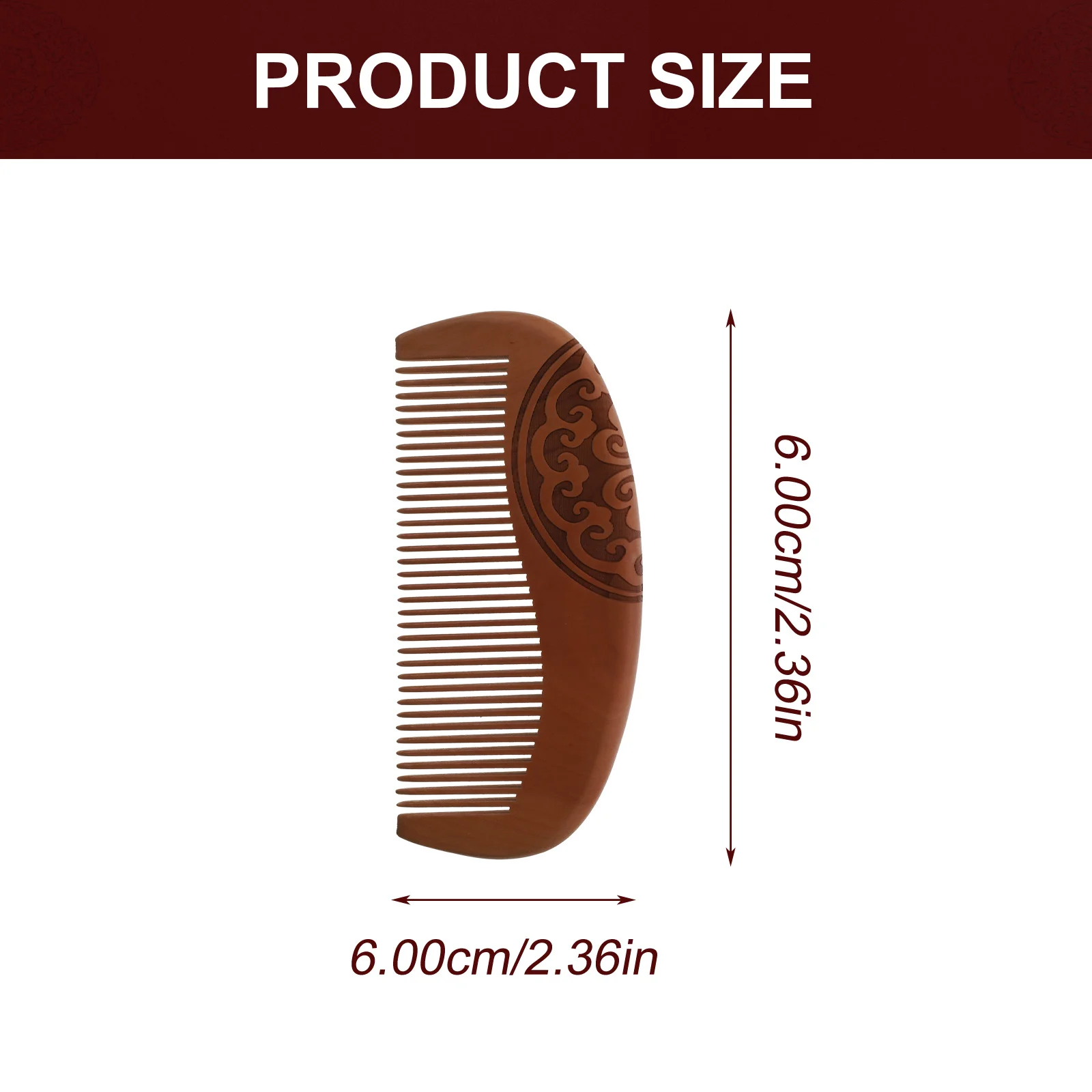 3 قطعة أمشاط الشعر الخشبية الخوخ تدليك طويل الأمد تدليك فروة الرأس المحمولة أدوات تصفيف الشعر الإبداعية الكبار مكافحة الشعر #2