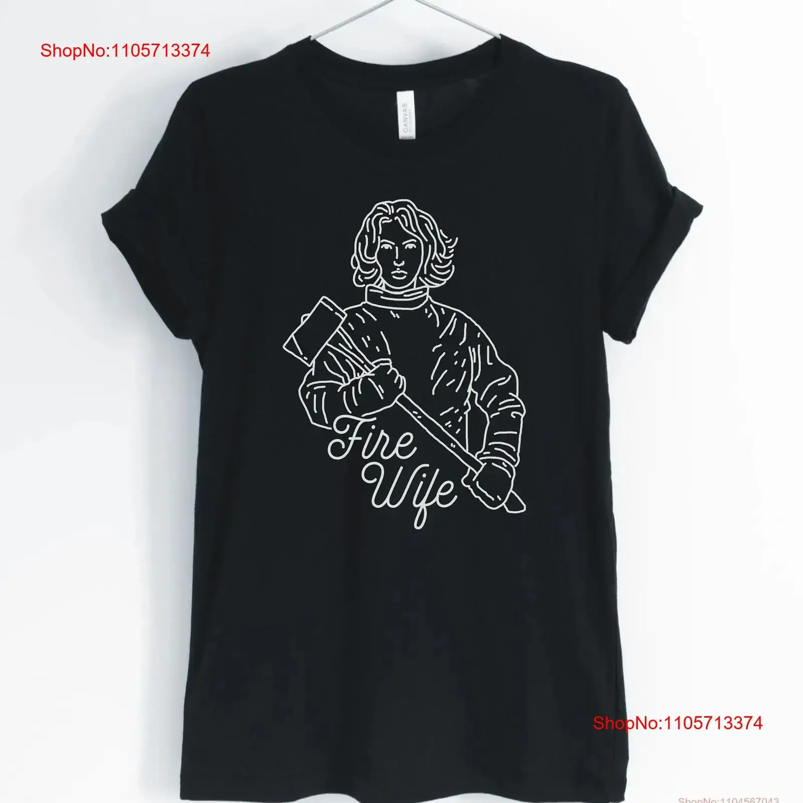 Camiseta de bombero para mujer, diseño vintage, lavada, ligeramente estampada, elástica, unisex, regalo original.