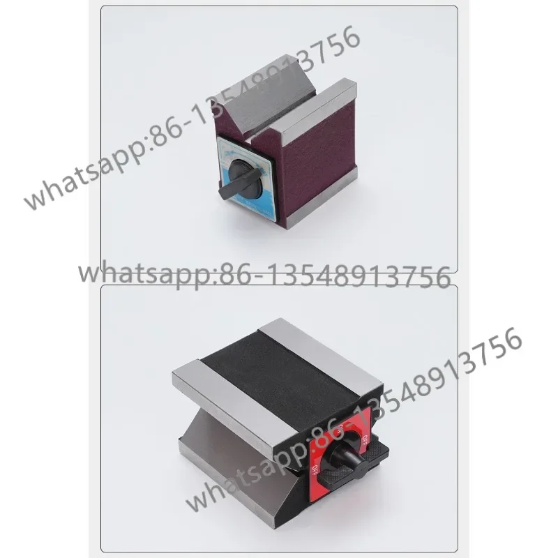 Magnetic V Block V-shaped Iron Magnetic V Table 125B Magnetic Base Workbench for Machining Cutting Positioning