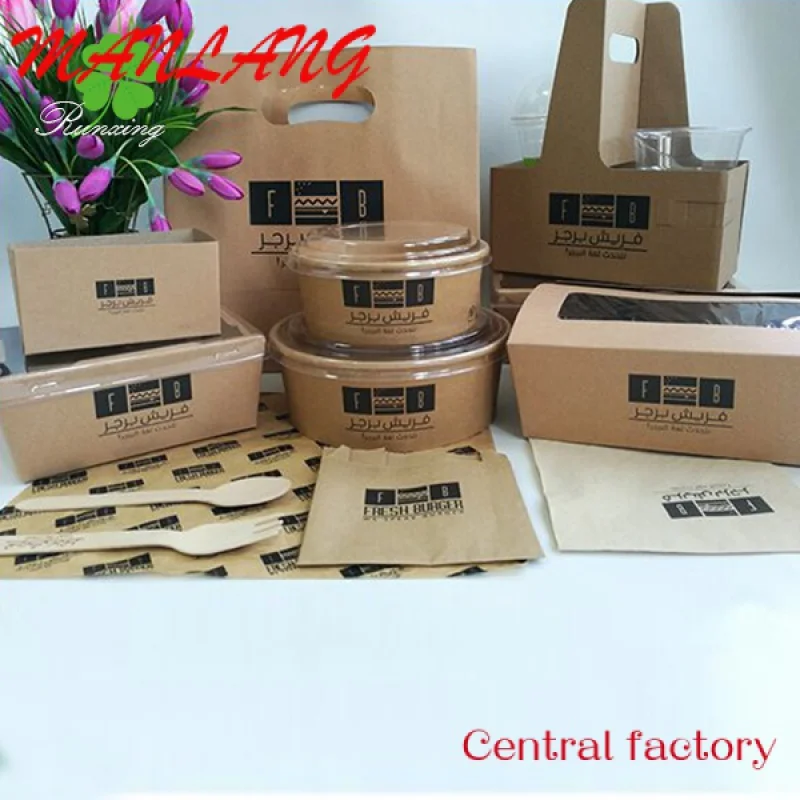 CustomCustom Eco Friendly Take Away Out Biodegradable Packaging Disposable Food Container Tiffin Bento Lunch Box