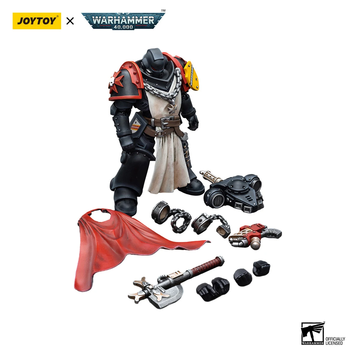 مجسمات الأكشن JOYTOY Warhammer 40k 1/18 Black Templars Primaris Sword Brethren Alberic Granbertus
