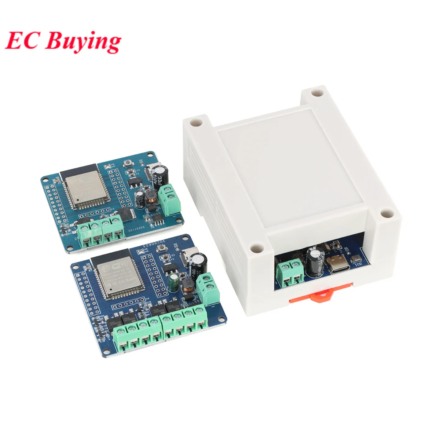 2 Way 4 Channel DC 5-60V MOS Switch Module ESP32-32E Module WIFI Bluetooth-compatible Ble Development Board Type-C UART Burning