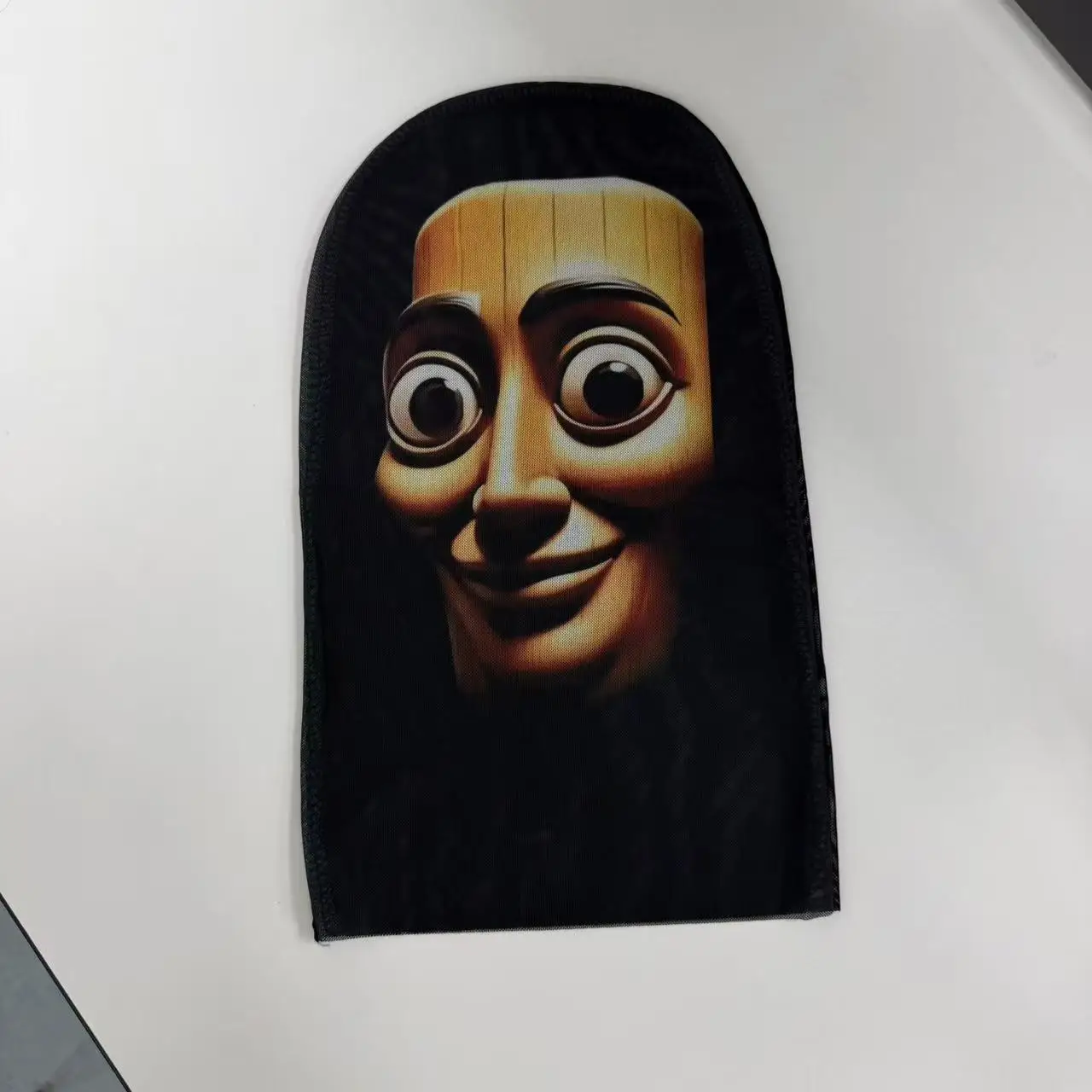 Funny Shanhaijing Monster Mask Wooden Stick Brother Headgear Halloween Cosplay Costume Party Prop Meme Full Head Face Mask Toy - view 6