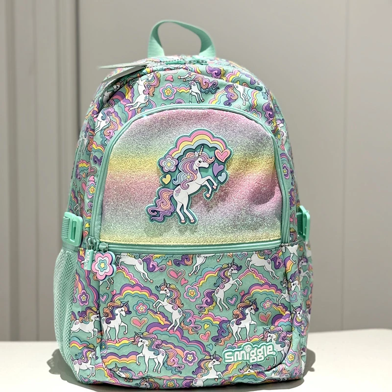 New Australian Smiggle School Supplies Large Capacity Lightweight Backpack Lunch Bag Pencil Bag Anime Backpack Student Gift