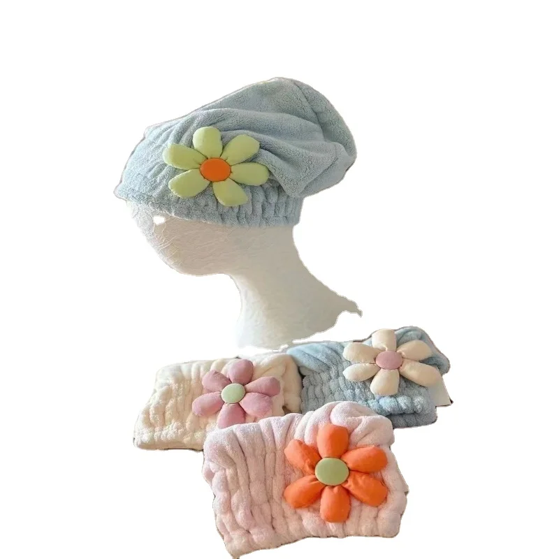 

Dry Hair Hat Female Super Absorbent Quick Dry Shampoo Hat Dry Hair Towel Net Red Cute Turban Shower Cap