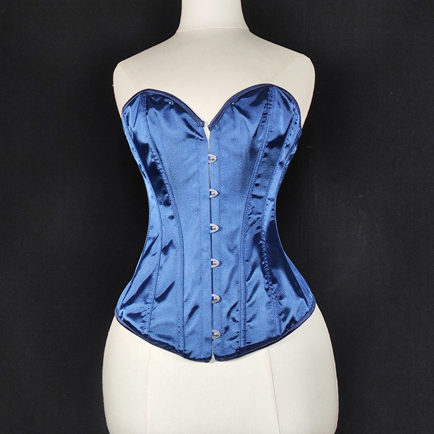 

Corset Top Bustier For Women Overbust Satin Sexy Lace Up Corselet Brocade Vintage Style Korsett Plus Size