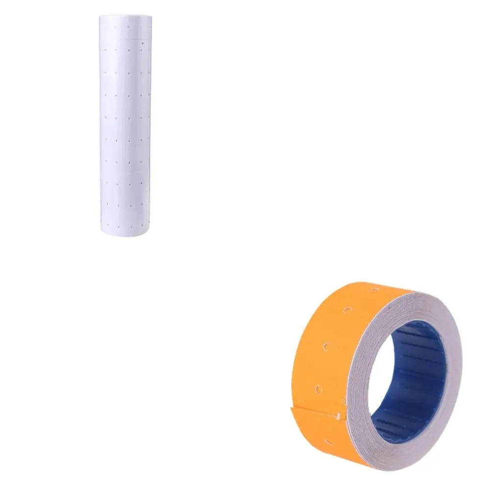 10 Rolls Price Labels Paper for Mx-5500 Labeller White Red Pink