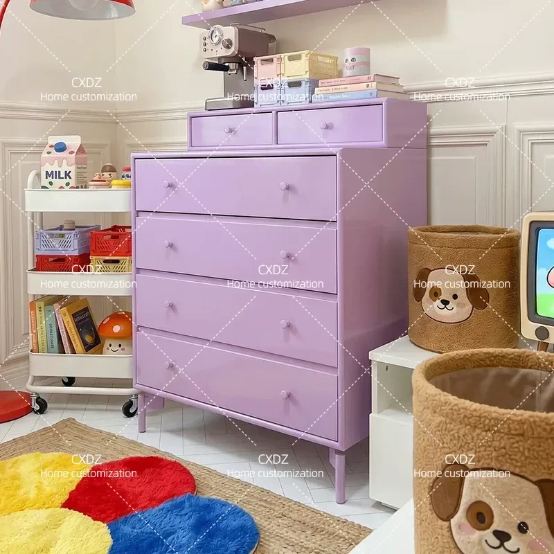 Modern Simple Solid Wood Chest Nordic Style Drawer Storage Cabinet Bedroom Minimalist Dresser