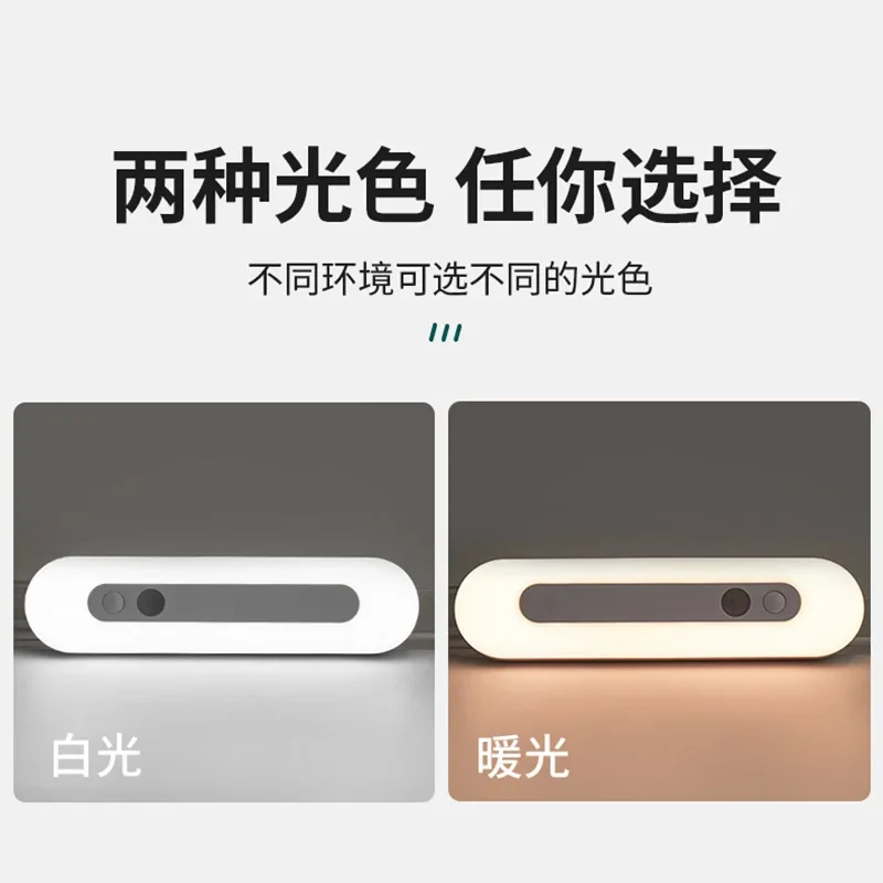 Xiaomi Motion Sensor Led Light USB Rechargeable Wardrobe Lamp Sensor Under Cabinet Indoor Toilet Bedroom Kitchen Night light