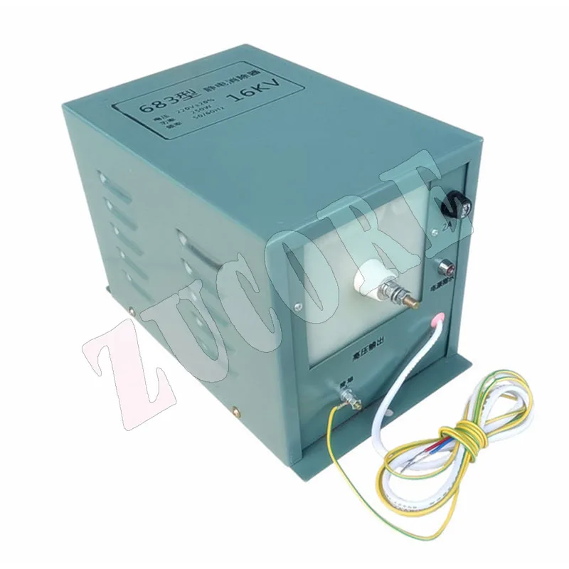 16KV 250W 정전기 제거기 오일 변압기 가방 제작 기계 필름 종이 부직포로 정전기를 제거합니다.