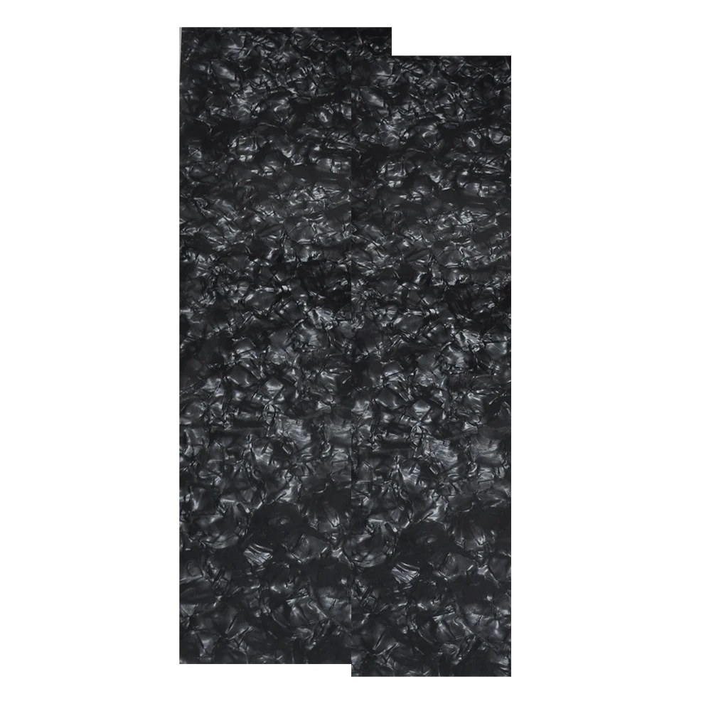 2Pcs 0.5mm Drum Wrap Musical Instrument Deco Sheet 10x60'' and 16x60'' Diamond Black