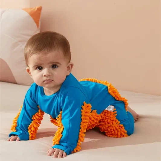 Baby Boy Clothes Baby Uniform Mopping Jumpsuit Suit for Kind Newborn Overalls Infant Clothing Cleaning Baby Anti-fouling Warm